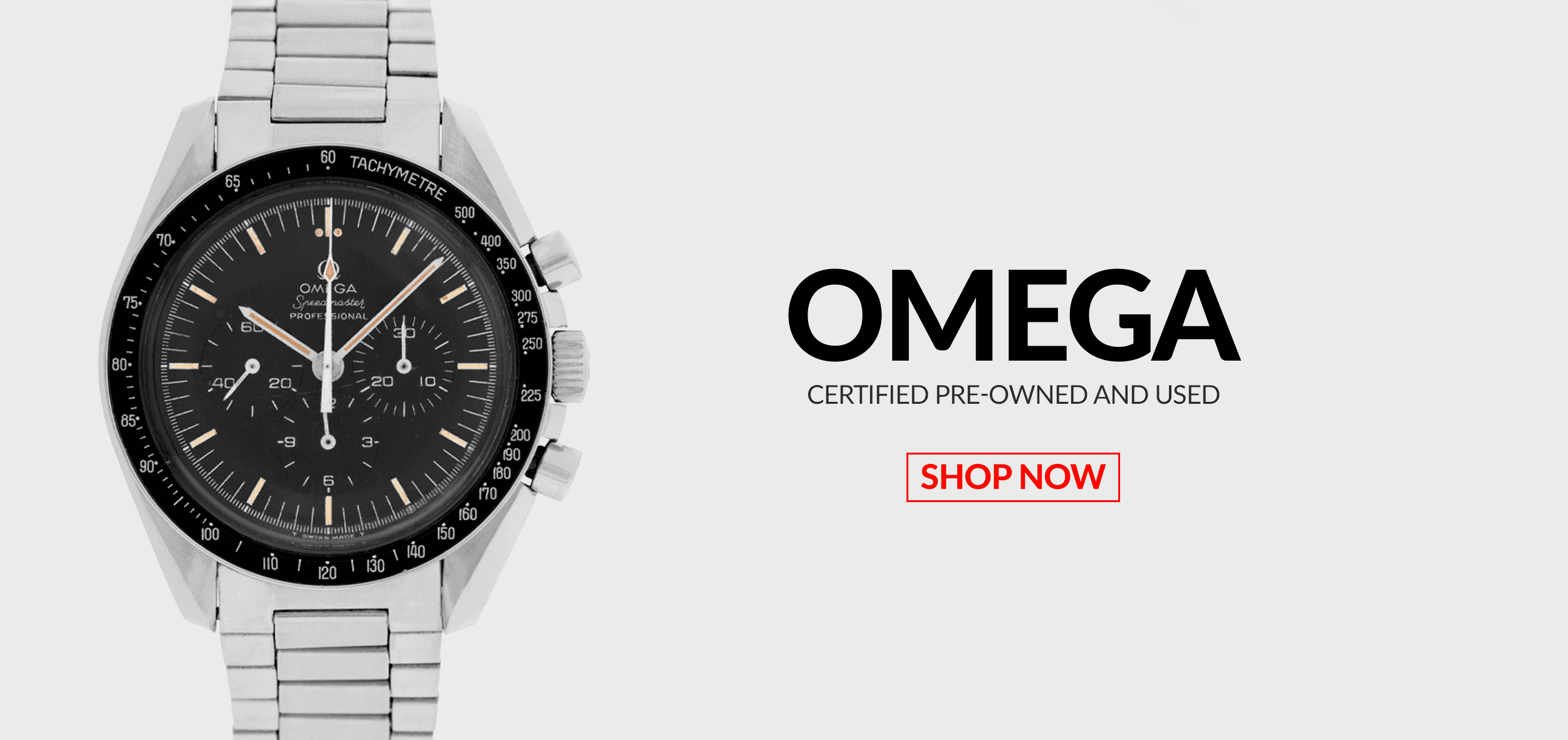 Pre-Owned Certified Used Omega Watches Header